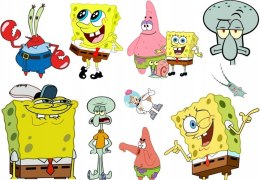 TATUAŻE ZMYWALNE DLA DZIECI SpongeBob WIELE WZORÓW