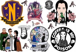 TATUAŻE ZMYWALNE DLA DZIECI Wednesday ADDAMS