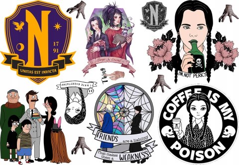 TATUAŻE ZMYWALNE DLA DZIECI Wednesday ADDAMS